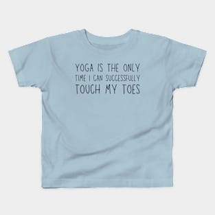 funny yoga lover Kids T-Shirt